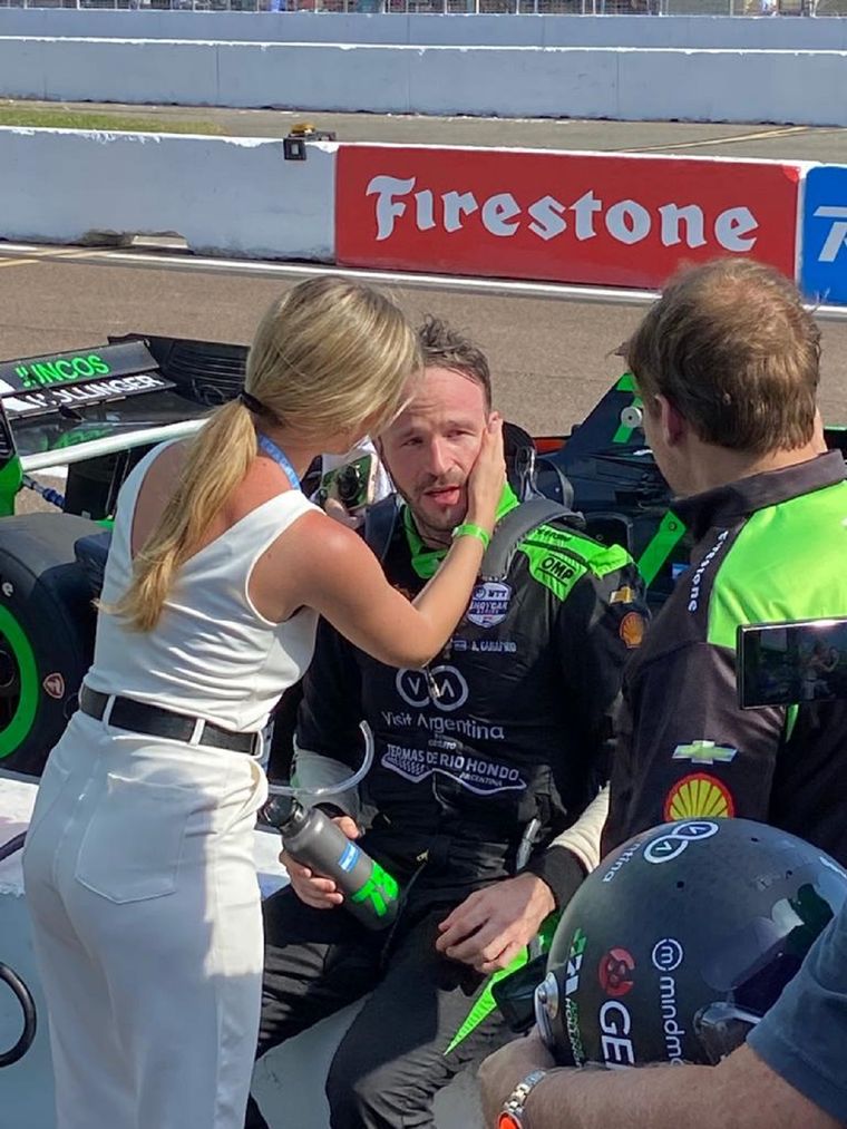 Exhausto. Así terminó la carrera Agustín Canapino. Foto: Carburando