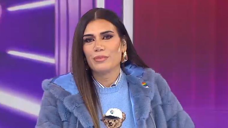 La presentadora salió con los tapones de punta tras lo ocurrido. Foto: captura de video/ El Nueve.&nbsp;