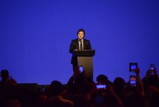 El presidente Javier Milei en la primera edición de CPAC Argentina. Foto: Juan Mateo Aberastain
