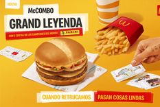 mcdonalds presenta la nueva ?grand leyenda?, la hamburguesa que acompanara a los campeones del mundo