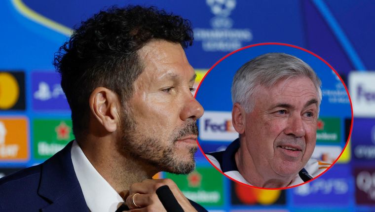 El Cholo Simeone elogió a Ancelotti en conferencia de prensa. Foto: EFE