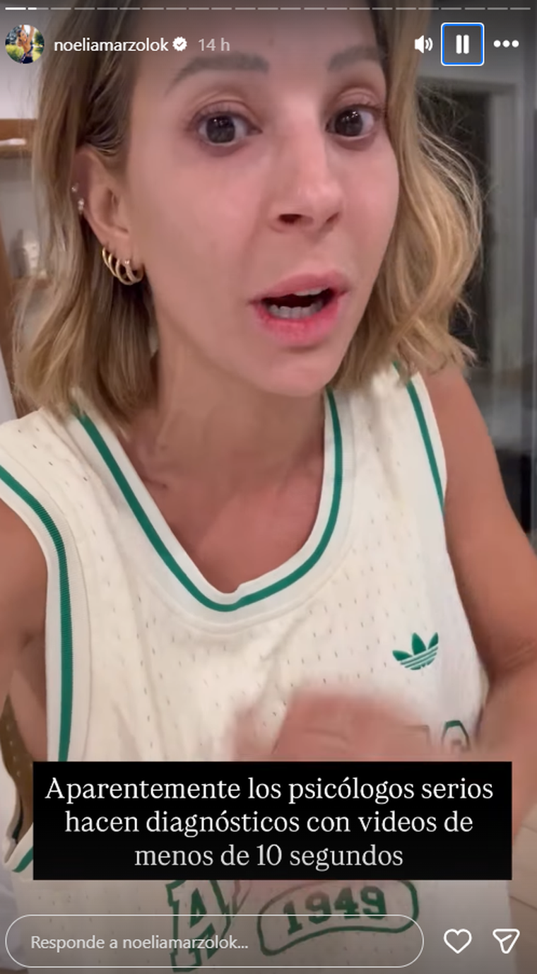 Noelia Marzol estalló contra una psicóloga. Noelia Marzol estalló contra una psicóloga.