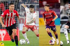 Los refuerzos de Boca: Ander Herrera, Williams Alarcón, Alan Velasco y Rodrigo Battaglia. Foto: IG @anderherrera | X @CAHuracan | IG: alanvelasco__ | IG: @rodribattaglia