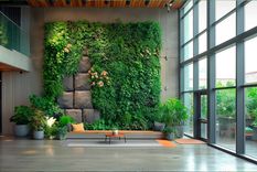 Un jardín vertical de interiores.. Foto: Pixabay