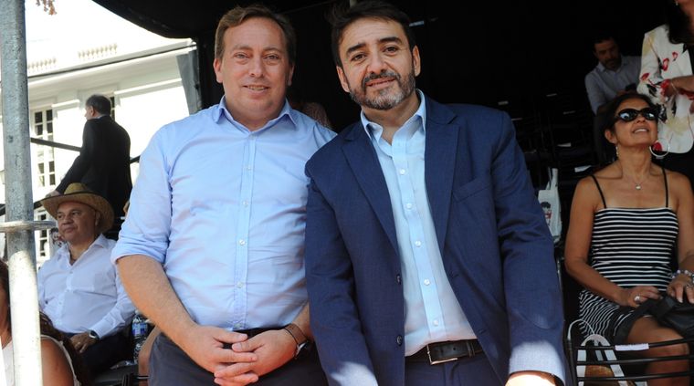 Entre los que se sumaron fueron los intendentes Martín Aveiro y Fernando Ubieta, de Tunuyán y La Paz respectivamente. Foto: ALF PONCE / MDZ