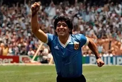 Diego Maradona, en el Mundial 86