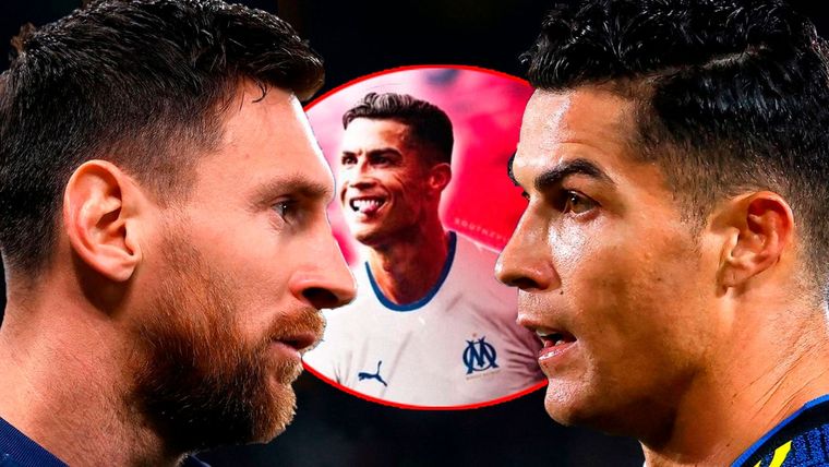 Los hinchas del Olympique de Marsella quieren a Cristiano para enfrentar al PSG de Messi.