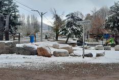 El Manzano Histórico con la nevada de los últimos días Foto: Osvaldo Valle El Manzano Histórico con la nevada de los últimos días Foto: Osvaldo Valle