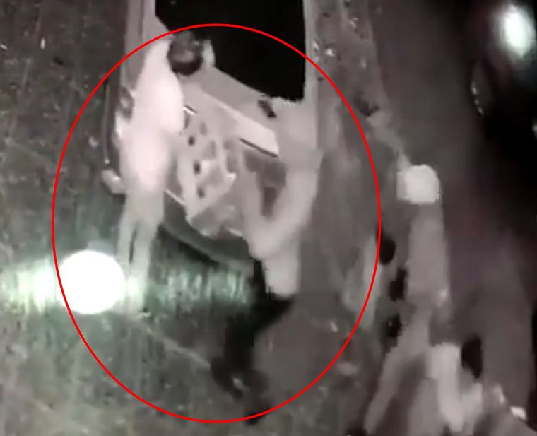 Un tramo del terrible momento