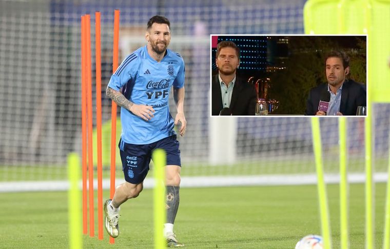 Lionel Messi Sebastián Vignolo y Mariano Closs tuvieron un tenso cruce por la supuesta lesión de Lionel Messi.
