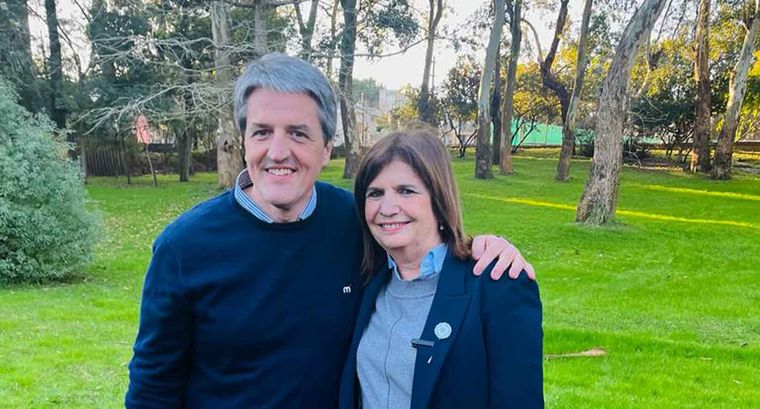 Candidato halcón. Marcos Nicolini y Patricia Bullrich. Foto: plan de noticias Tandil.