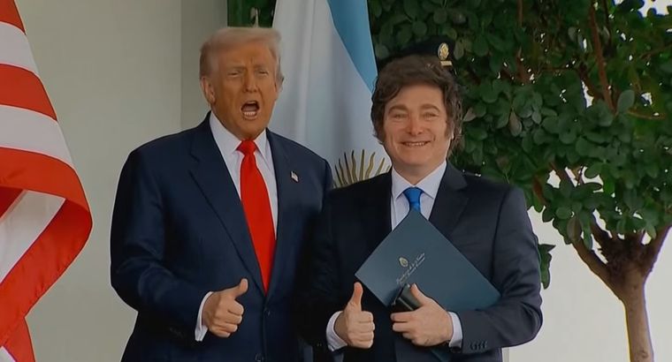 Subió el dólar. Javier Milei y Donald Trump en la Casa Blanca. Subió el dólar. Javier Milei y Donald Trump en la Casa Blanca.