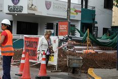 Tránsito cortado en calle San Juan de la Ciudad de Mendoza Foto: ALF PONCE MERCADO / MDZ