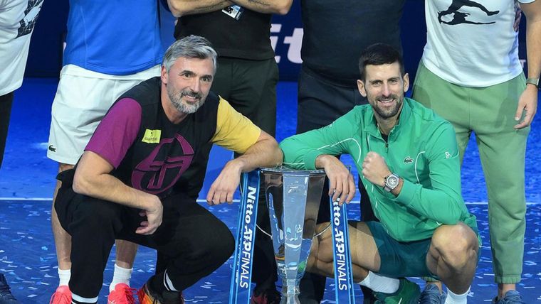 Ivanisevic, coach de Djokovic, reveló una extrañísima decisión del serbio durante el último ATP Finals Foto: EFE