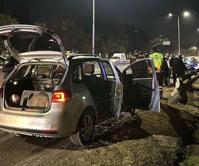 El hombre manejaba en contramano por el transitado acceso. Foto: Ministerio de Seguridad