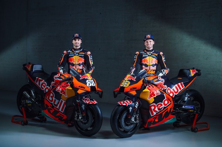 Miguel Oliveira y Brad Binder del Red Bull KTM Factory Racing. Foto: Prensa Moto Gp