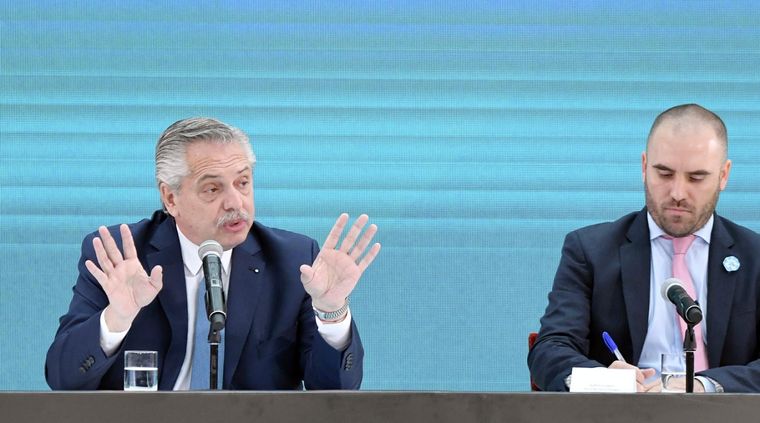 Alberto Fernández fue denunciado tras las declaraciones de Martín Guzmán. Foto: Télam