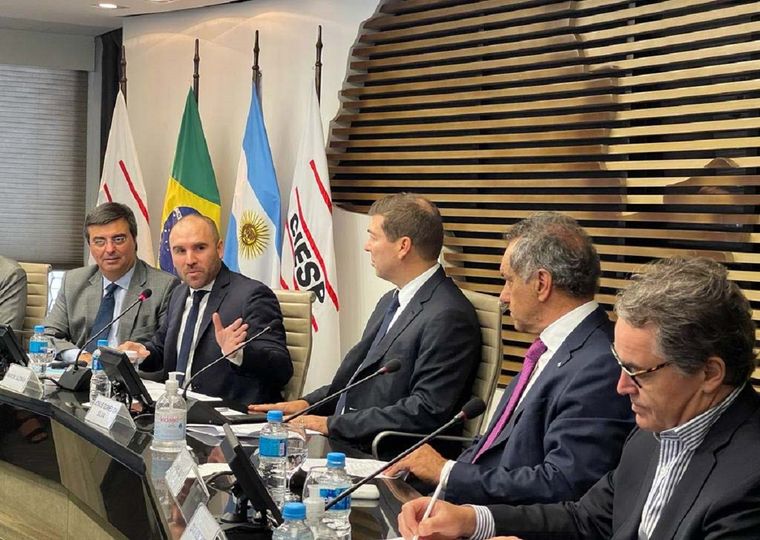 Martín Guzmán durante la cumbre en Brasil de este viernes. Foto: TELAM