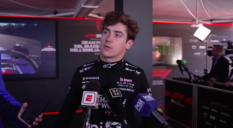 Colapinto habló tras la accidentada qualy en Imola. Foto: Captura