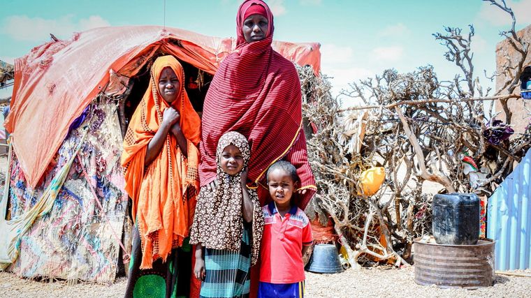 La situación es por demás extrema en África. Foto: Dpa.