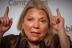Elisa Carrió disparó contra Fernández y Cristina. Foto: NA Elisa Carrió disparó contra Fernández y Cristina. Foto: NA
