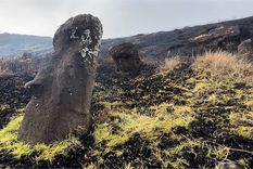 El alcalde de la isla, Pedro Edmunds, dijo a los medios locales que los daños causados por el fuego no se pueden reparar. Foto: MUNICIPALIDAD DE RAPA NUI