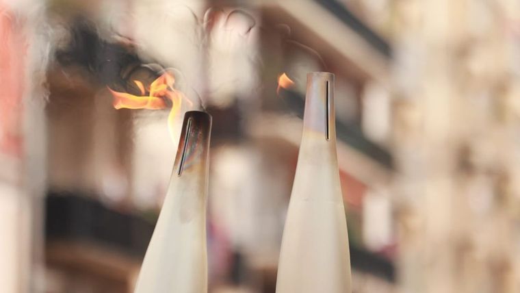 La llama olímpica que inaugurará oficialmente los Juegos Olímpicos. Foto: @COM_Mexico