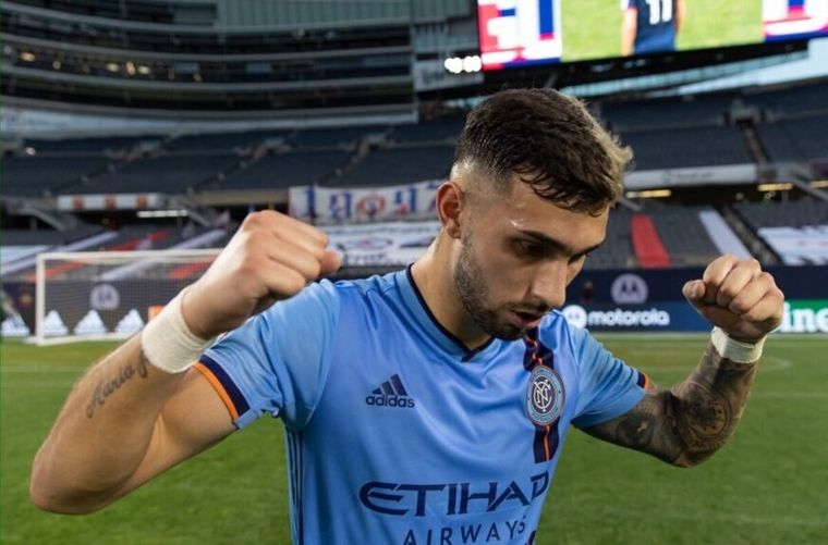 Castellanos, figura del partido. Foto: New York City FC