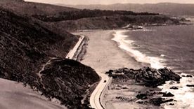Así era hace 100 años. Reñaca (Chile) en 1920. Foto: instagram.com/patrimoniofotograficochile