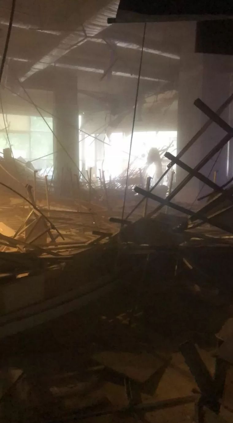 Así quedaron las instalaciones tras el incidente