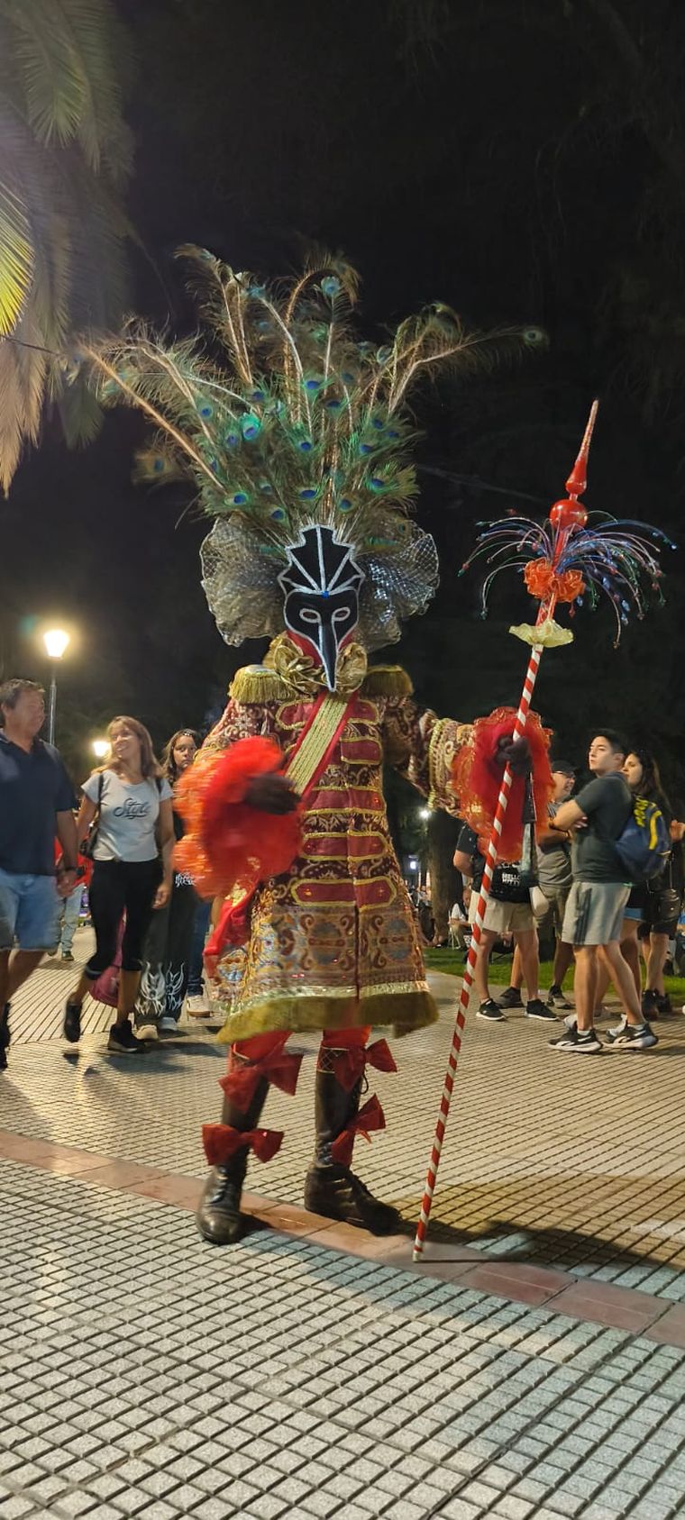 Carnaval veneciano, una elaborada propuesta que el diseñador lució en la Festa in Piazza 2026. Carnaval veneciano, una elaborada propuesta que el diseñador lució en la Festa in Piazza 2026.