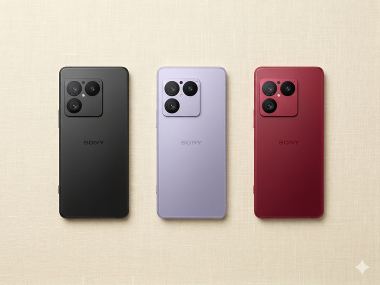 El Sony Xperia 1 VIII presenta un nuevo módulo de cámaras cuadrado y colores elegantes como el Native Gold y Garnet Red.