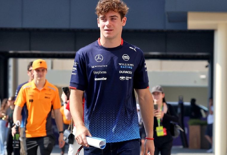 Colapinto y un polémico tuit que luego borró. Foto: Williams