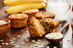 La mejor receta de muffins de avena y plátano para toda la familia Foto: Shutterstock