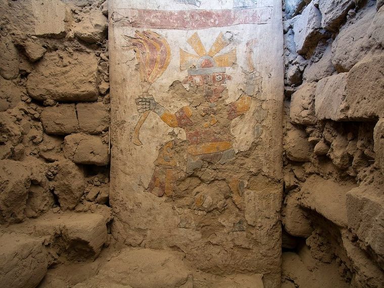 Uno de los murales encontrados Foto: Lisa Trever/Museo de Naturaleza y Ciencia de Denver