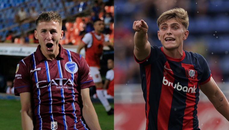 Santino Andino e Ignacio Perruzzi van detrás de un sueño: jugar el próximo Mundial de la categoría en Chile. Foto: @ClubGodoyCruz y @SanLorenzo