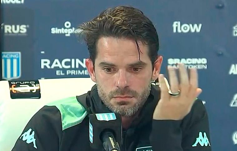 Fernando Gago El técnico de Racing se molestó cuando le dijeron que la campaña fue un fracaso.
