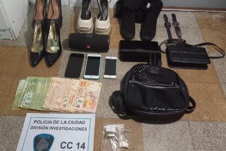 Elementos secuestrados a la banda de Las bolicheras