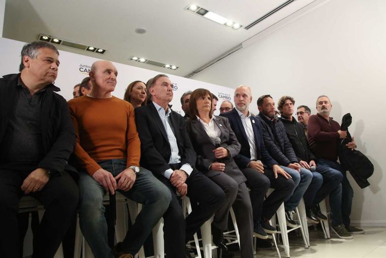 Juntos por el Cambio. Referentes unidos para condenar la situación en Jujuy. Foto: NA