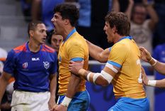Uruguay celebra el triunfo ante Namibia. Foto: Los Teros