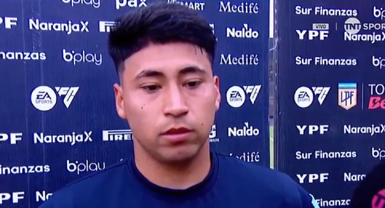 El futbolista habló post partido. Foto: Captura