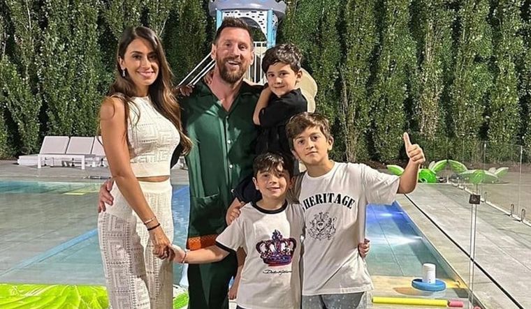 El look de Messi fue furor.