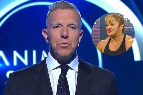 El periodista se despidió de la exboxeadora. Fotos: capturas de video/ América TV/ El Nueve. El periodista se despidió de la exboxeadora. Fotos: capturas de video/ América TV/ El Nueve.