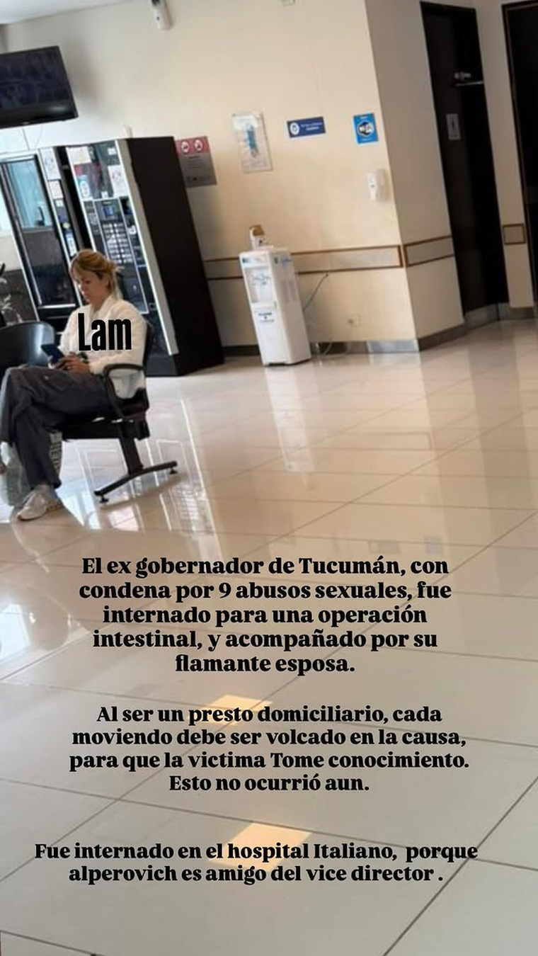 Marianela Mirra en el hospital. Créditos: Instagram Marianela Mirra en el hospital. Créditos: Instagram