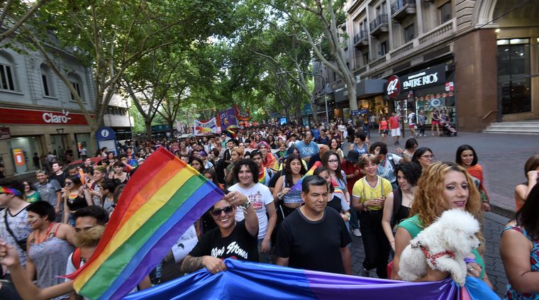 Mendoza también será escenario dela Marcha Federal del Orgullo Antifascista. Foto: ALF PONCE MERCADO / MDZ