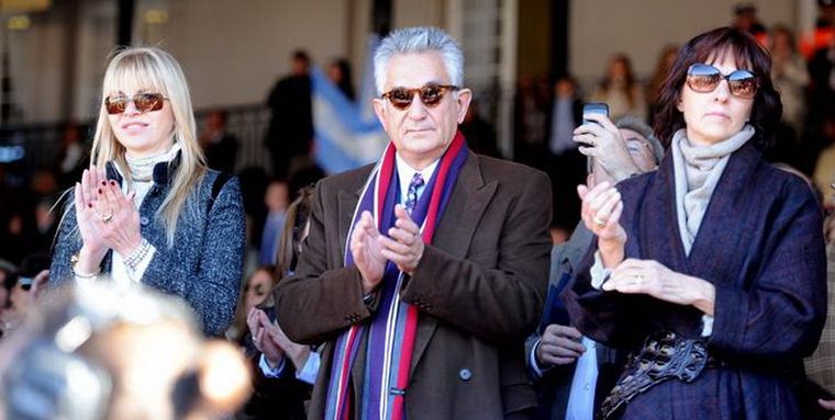 Delfina Fres (foto-izquierda) junto  a Alberto Rodríguez Saá, en un acto oficial