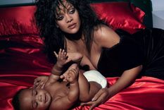 Rihanna Con su hijo. Foto: @badgalriri / @vogueusa
