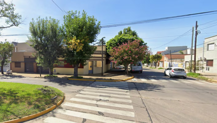 La zona donde ocurrió el asalto. La zona donde ocurrió el asalto.