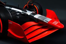 El monoplaza en el que trabaja Audi para la F1. Foto: @AudiSports El monoplaza en el que trabaja Audi para la F1. Foto: @AudiSports