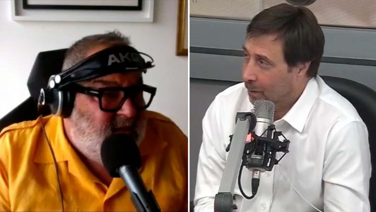 Jorge Lanata y Eduardo Feinmann Foto: Radio Mitre